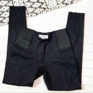 ANTHROPOLOGIE Stacy Chang Black Diamond Leggings